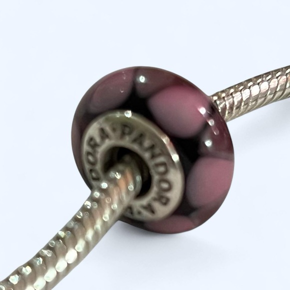 Pandora Jewelry - Pandora Silver and Murano glass Purple charm